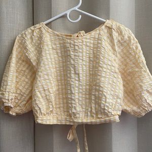 Urban Outfitters crop top with ties in the back